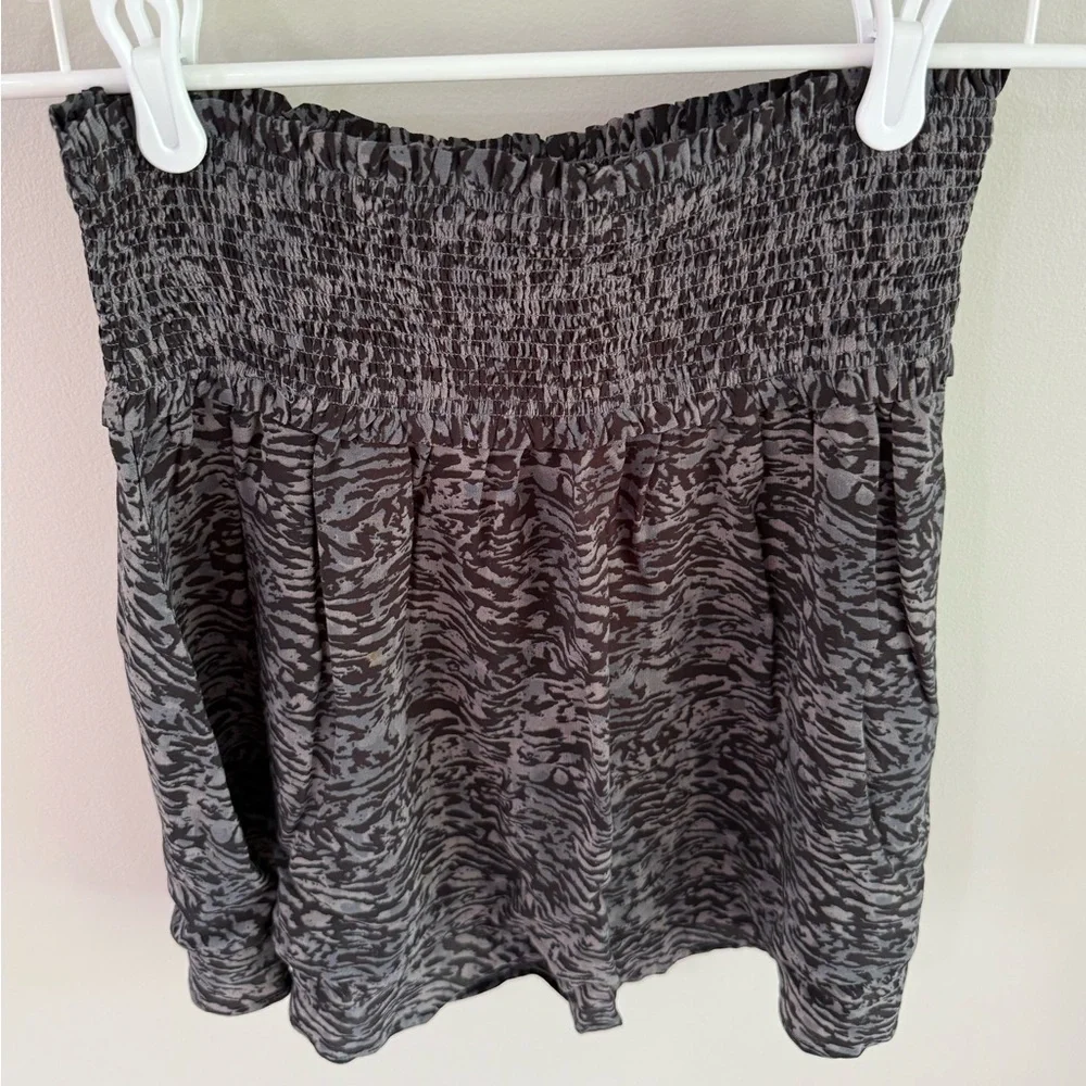 Rails Addison Skirt - Charcoal Grey Abstract Animal Print - Size Small